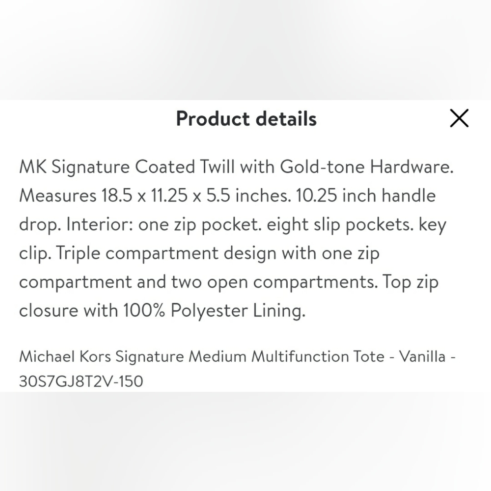 Sold BIG NWT MICHEAL Micheal KORS OF STOCK NWT TRAVEL SIGNATURE JET SET TRAVEL - Picture 16 of 16
